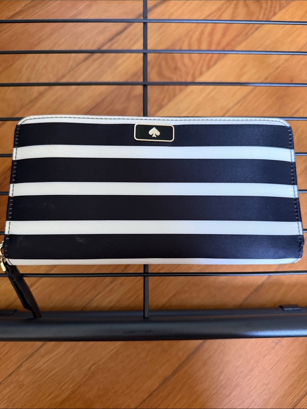 kate spade Striped Zip Wallet